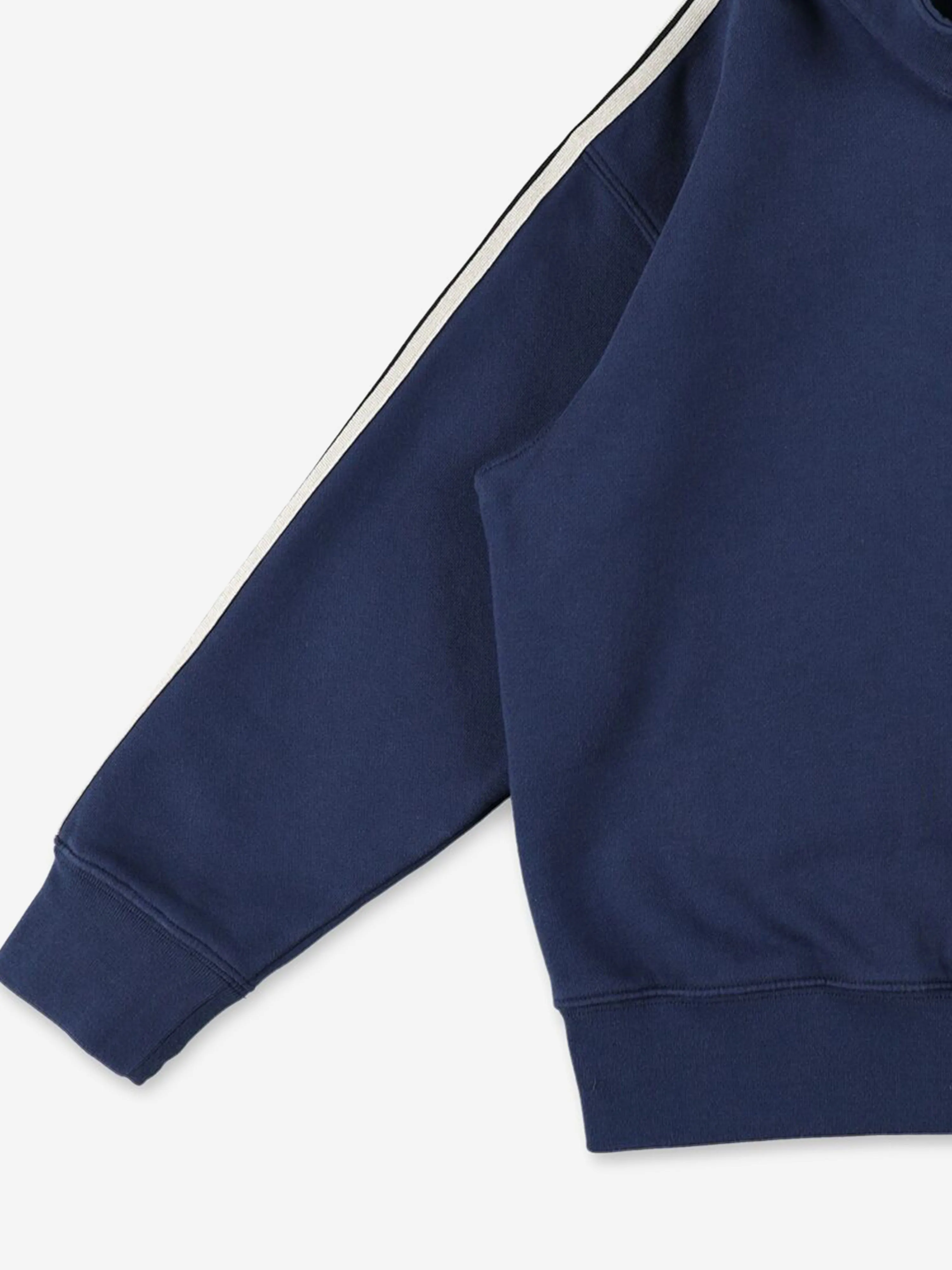 Palm Angels Boys Track HalF Zip Sweatshirt in Blue