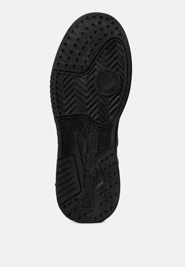 Panelling Detail Flatform Sneakers
