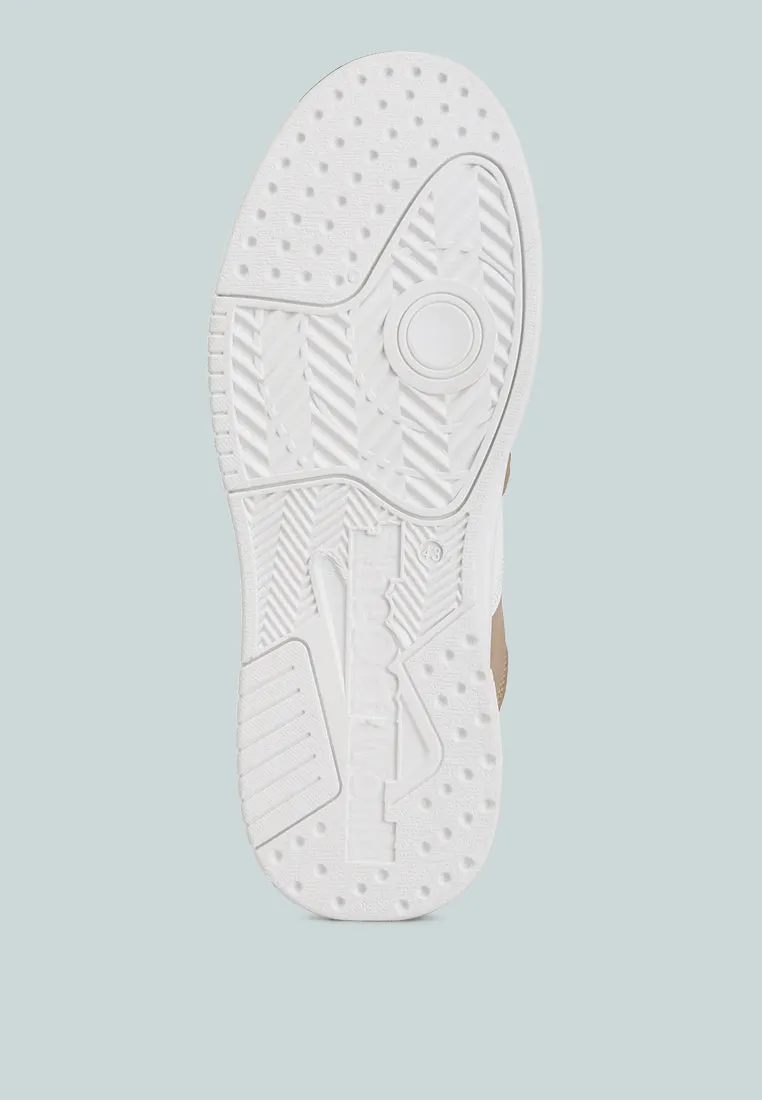 Panelling Detail Flatform Sneakers