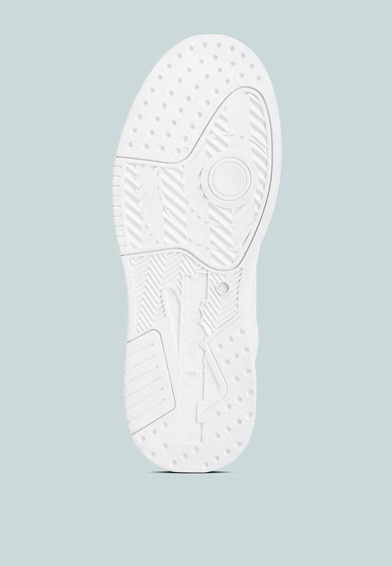 Panelling Detail Flatform Sneakers