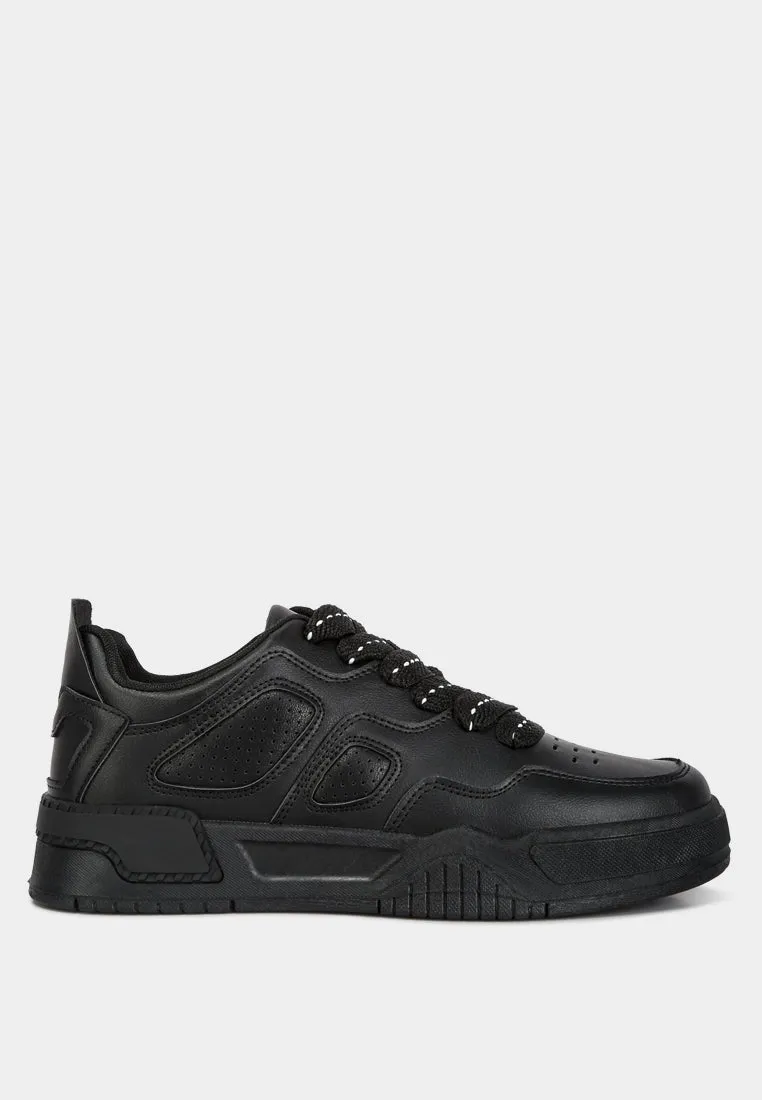 Panelling Detail Flatform Sneakers