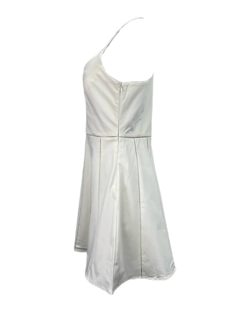 PARKER Women's White Strap Cutout Mini Dress NWT