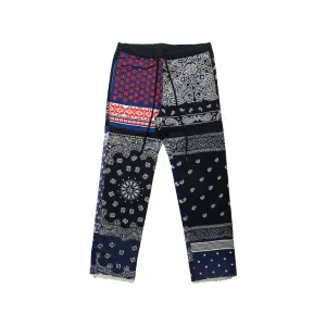 PATCHWORK BANDANA TROUSERS NAVY