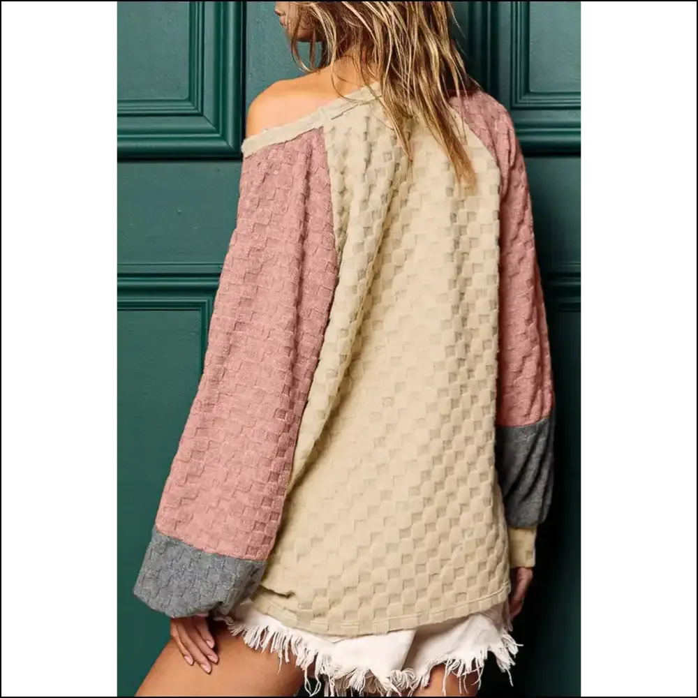 Patchwork Checked Lantern Sleeve: so Fetch! Needful Things. 😜