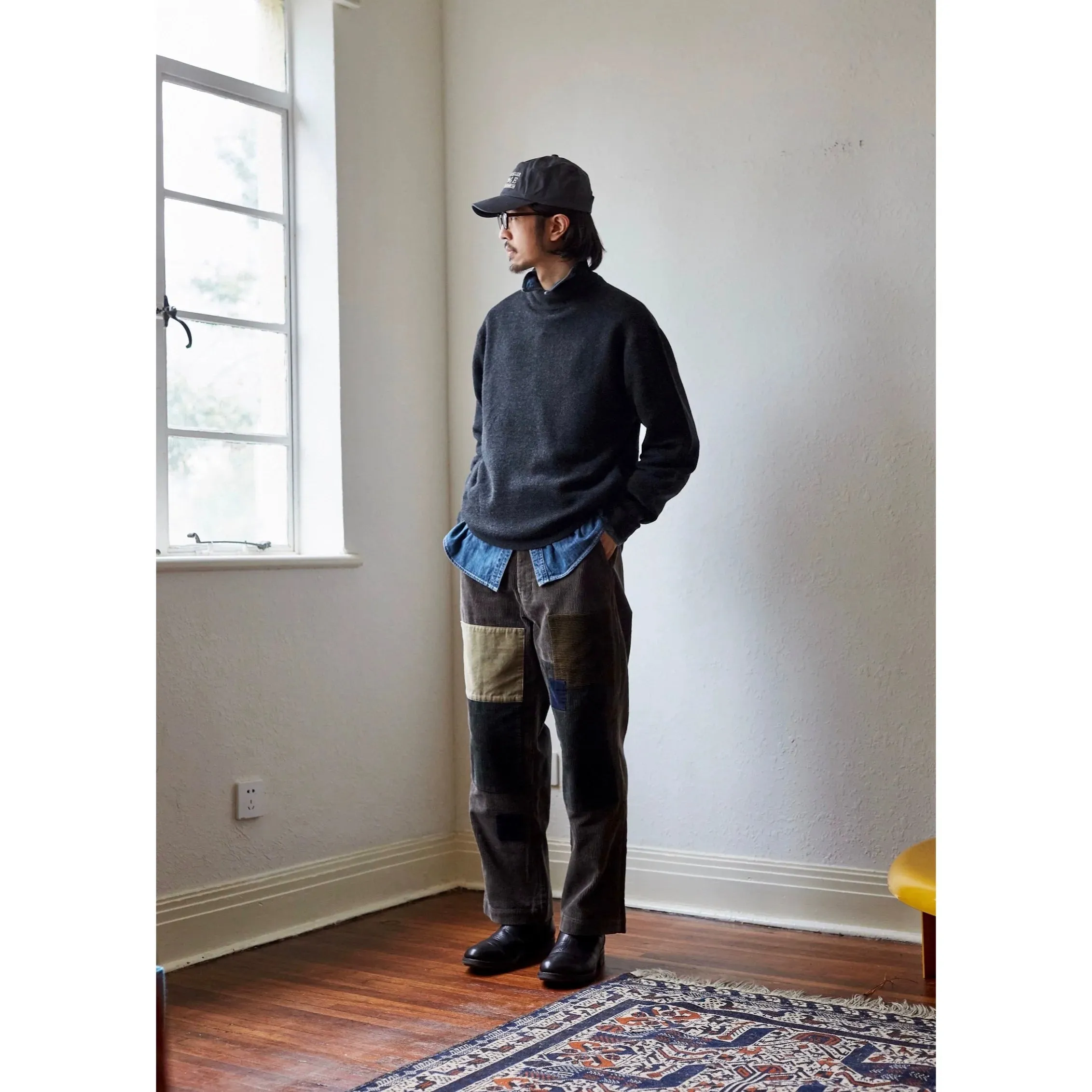 Patchwork Corduroy Trousers