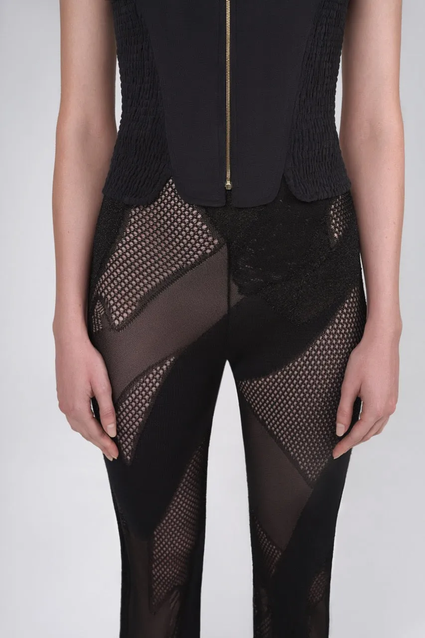 Patchwork Knitted Trousers