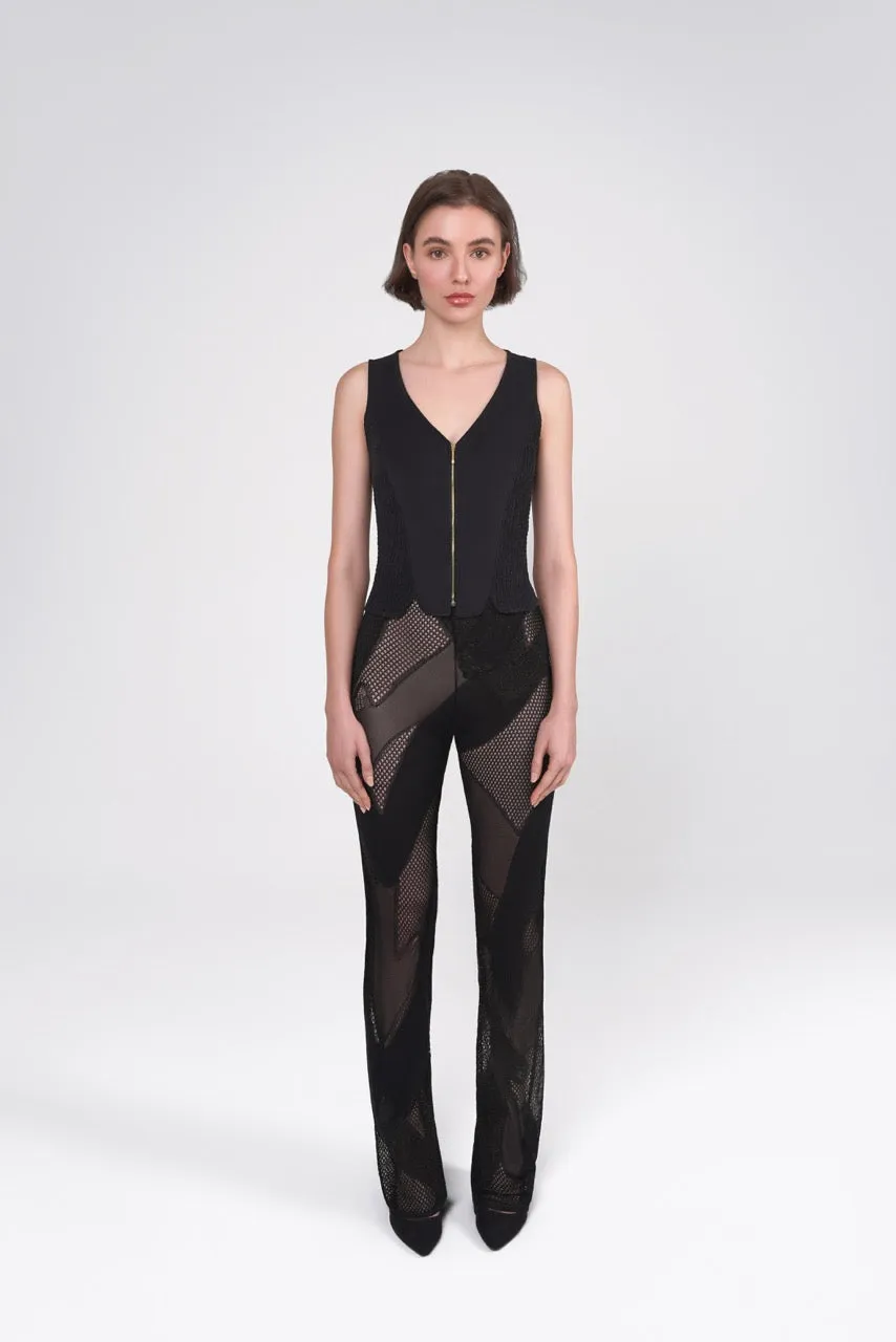 Patchwork Knitted Trousers