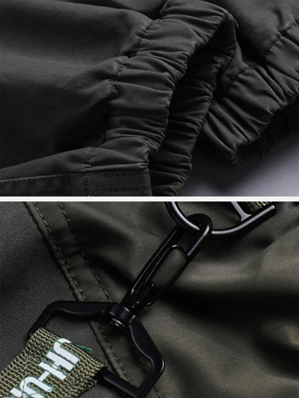 Patchwork Pockets Cargo Pants