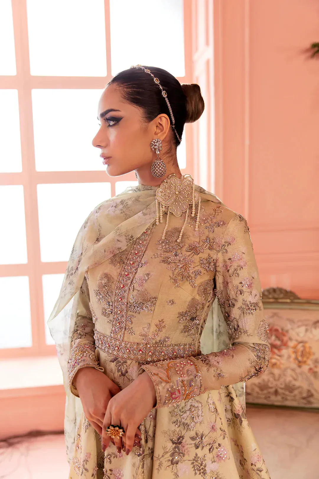 Peplum Frock and Sharara for Pakistani Wedding Party