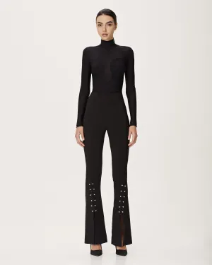 Pierced Flared Trousers
