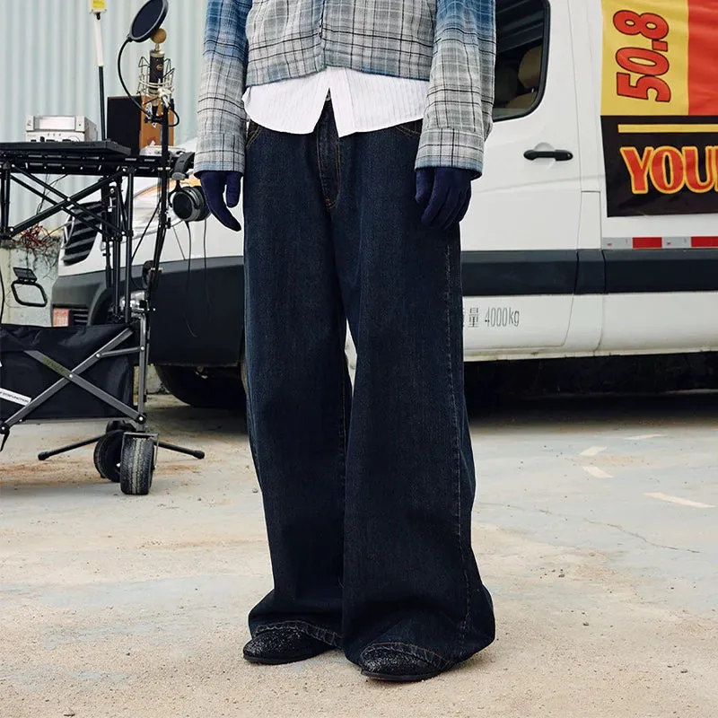 Plaid Patchwork Jeans