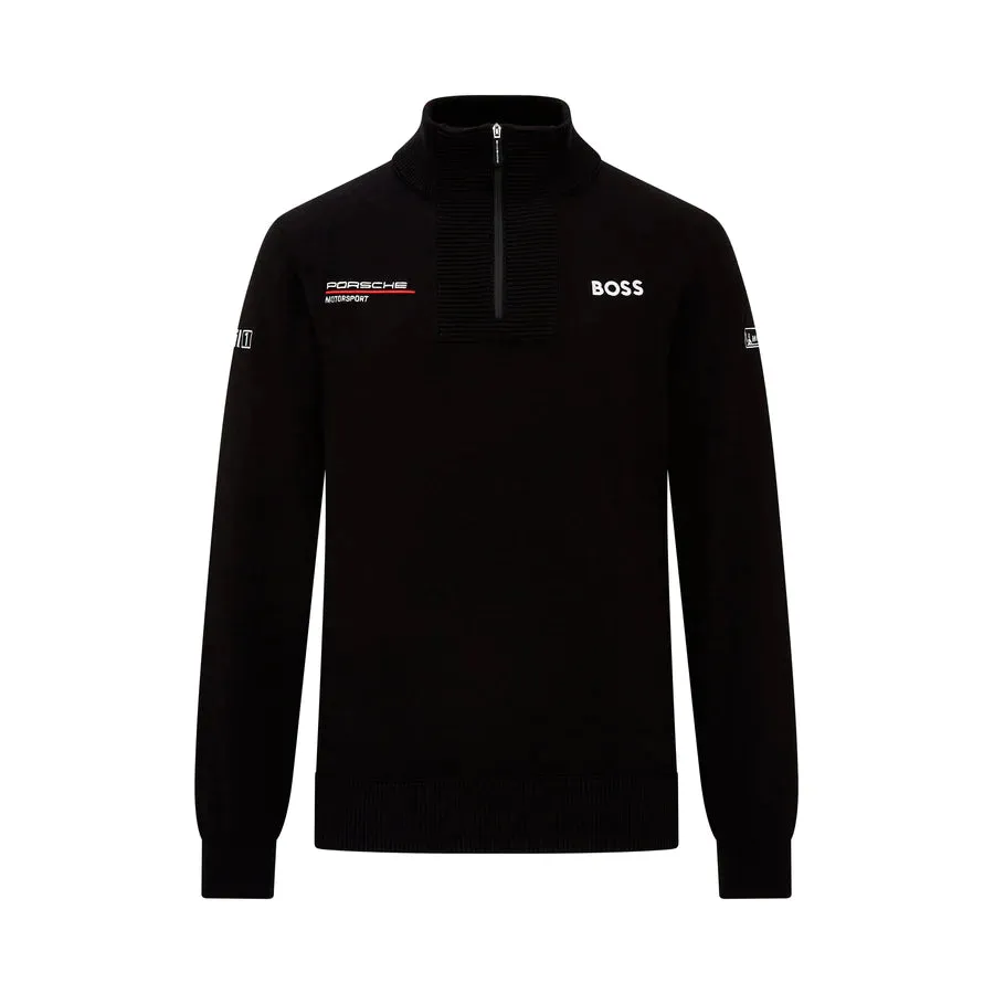 Porsche Motorsport Men's Team Knitted Sweater - Black