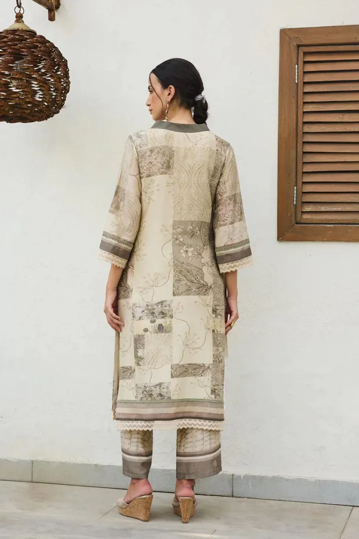PRINT PATCHWORK- SAGE GREEN STORY