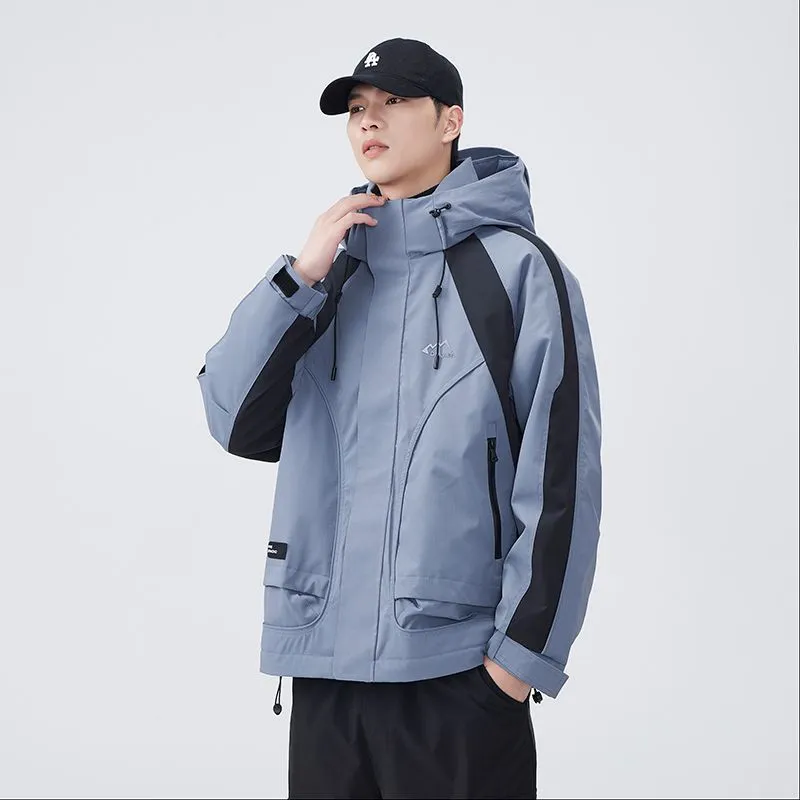 Relaxed-fit Waterproof Trucker Jacket with Thickened Design