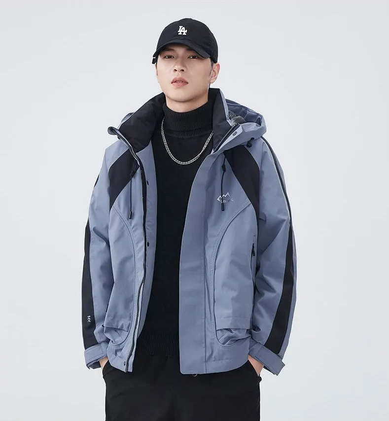 Relaxed-fit Waterproof Trucker Jacket with Thickened Design
