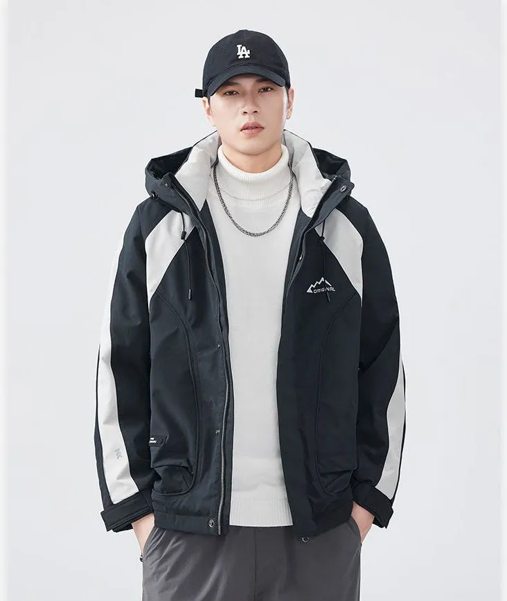 Relaxed-fit Waterproof Trucker Jacket with Thickened Design