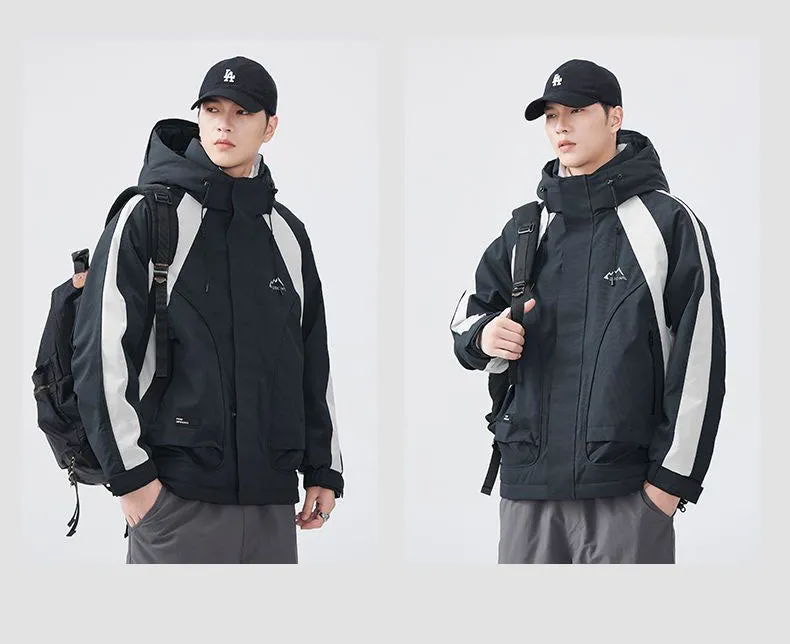 Relaxed-fit Waterproof Trucker Jacket with Thickened Design