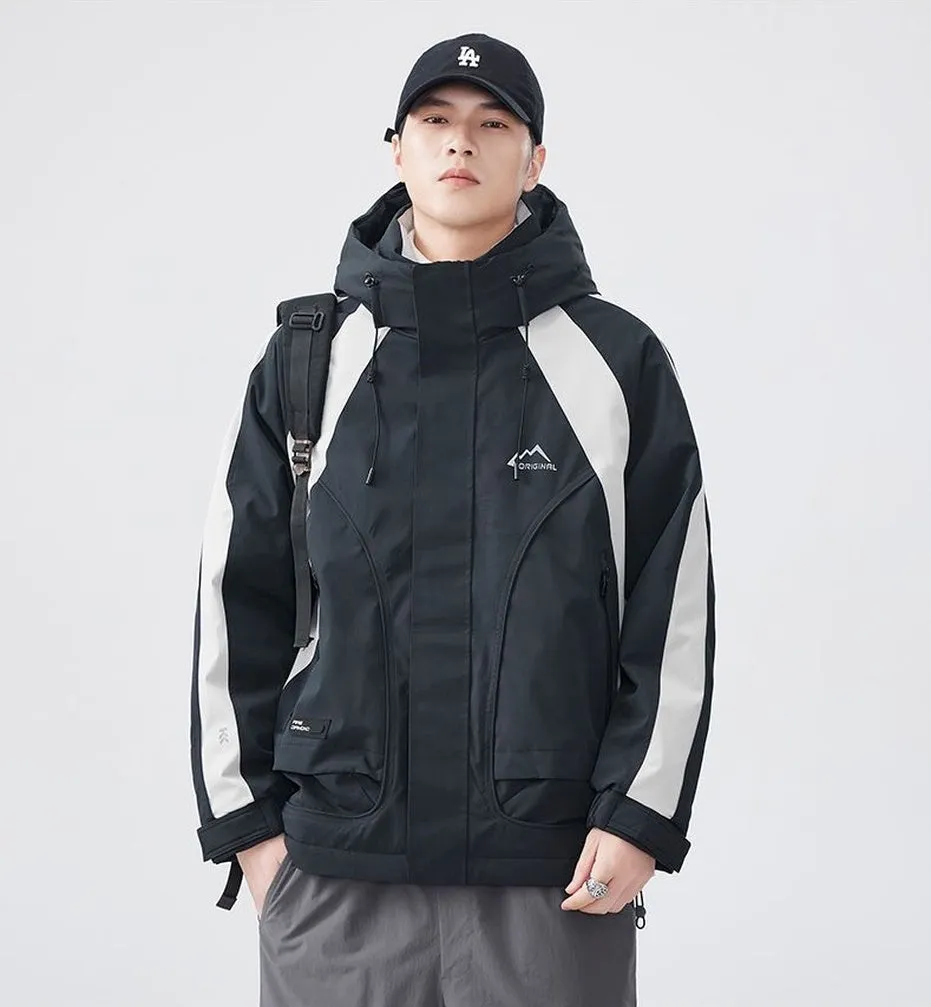 Relaxed-fit Waterproof Trucker Jacket with Thickened Design