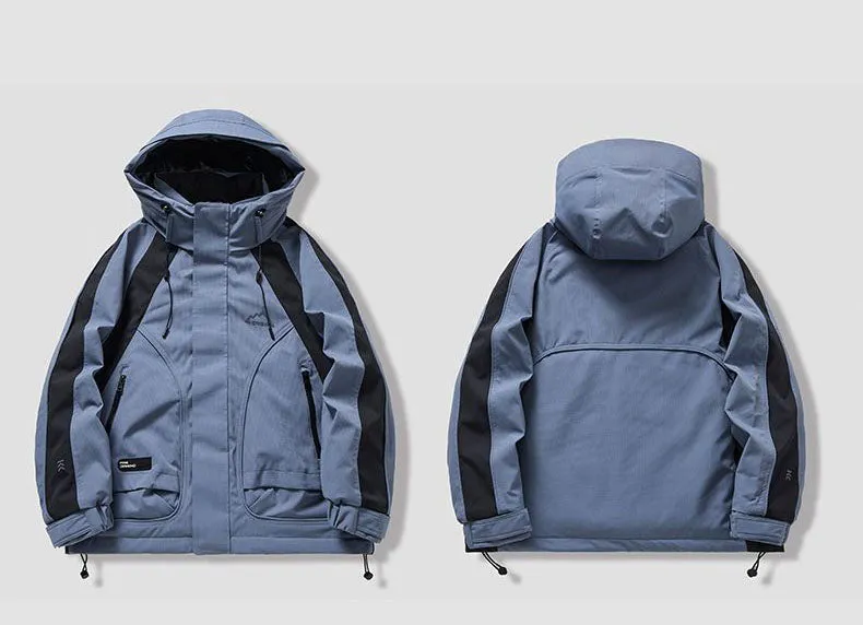 Relaxed-fit Waterproof Trucker Jacket with Thickened Design