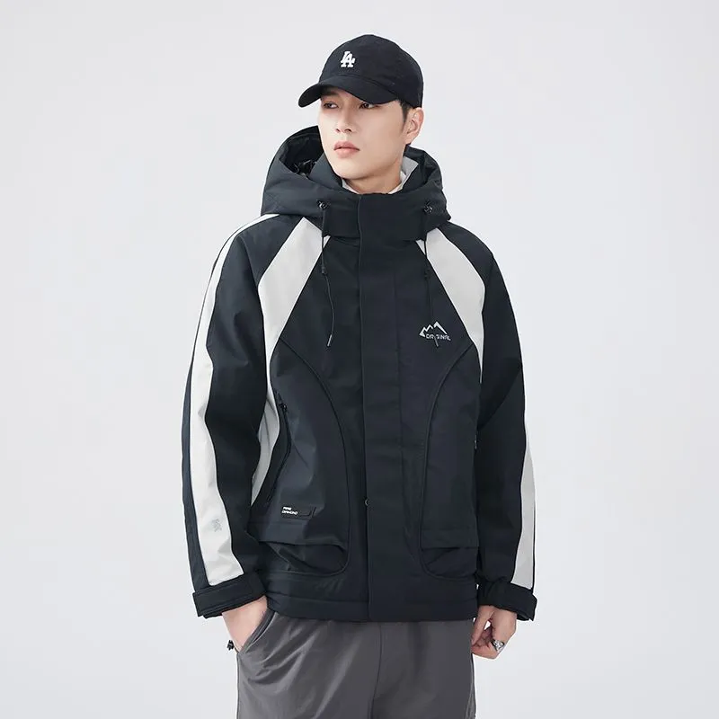 Relaxed-fit Waterproof Trucker Jacket with Thickened Design