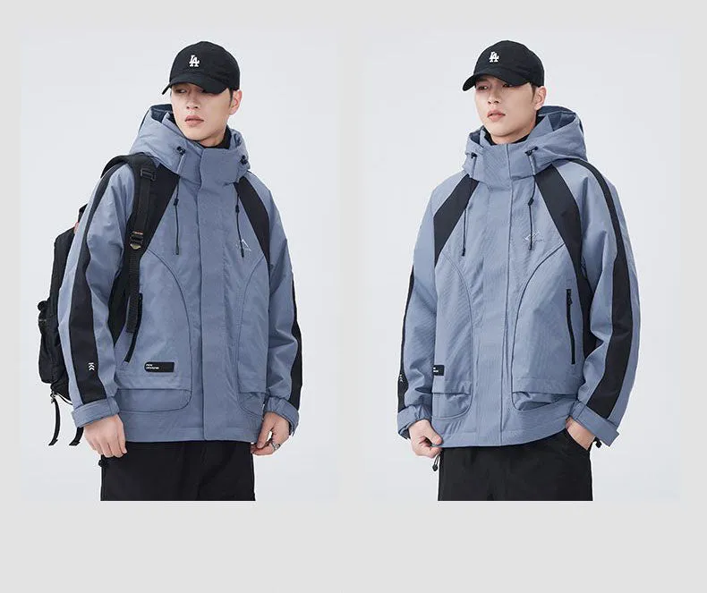Relaxed-fit Waterproof Trucker Jacket with Thickened Design