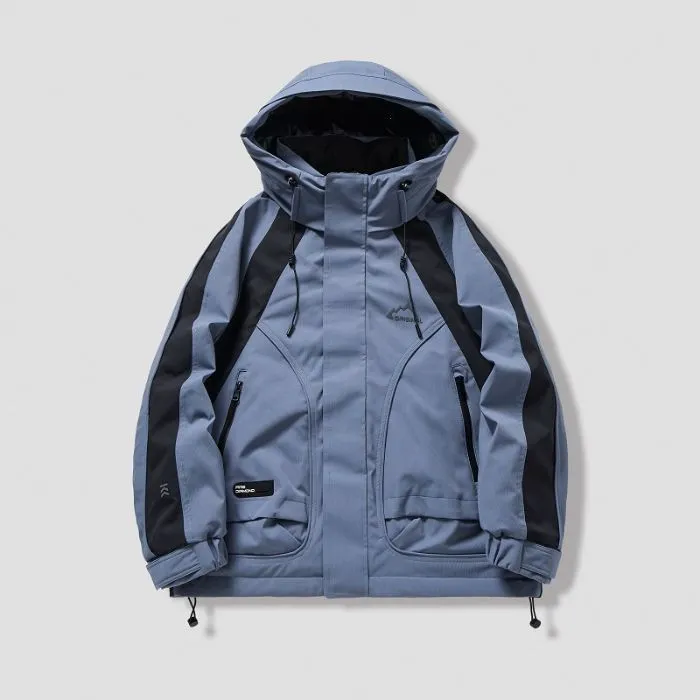 Relaxed-fit Waterproof Trucker Jacket with Thickened Design
