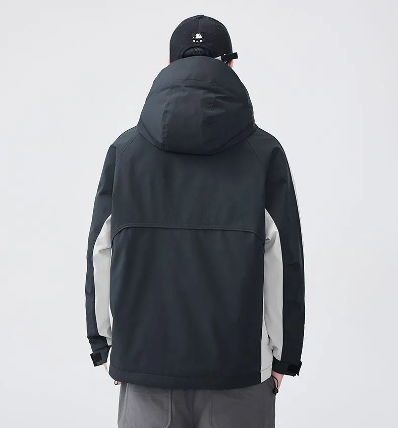 Relaxed-fit Waterproof Trucker Jacket with Thickened Design