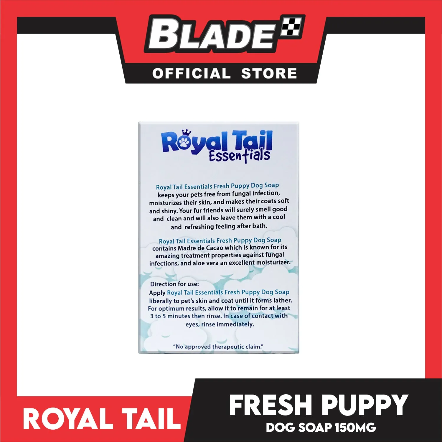 Royal Tail Essentials Madre de Cacao Dog Soap 150mg (Fresh Puppy)