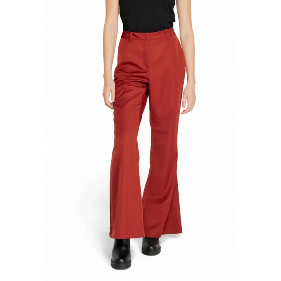 Rust Flared Pants