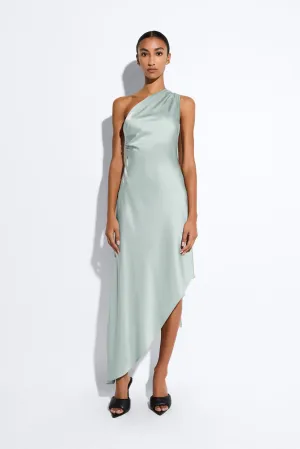 Satin One Shoulder Dress