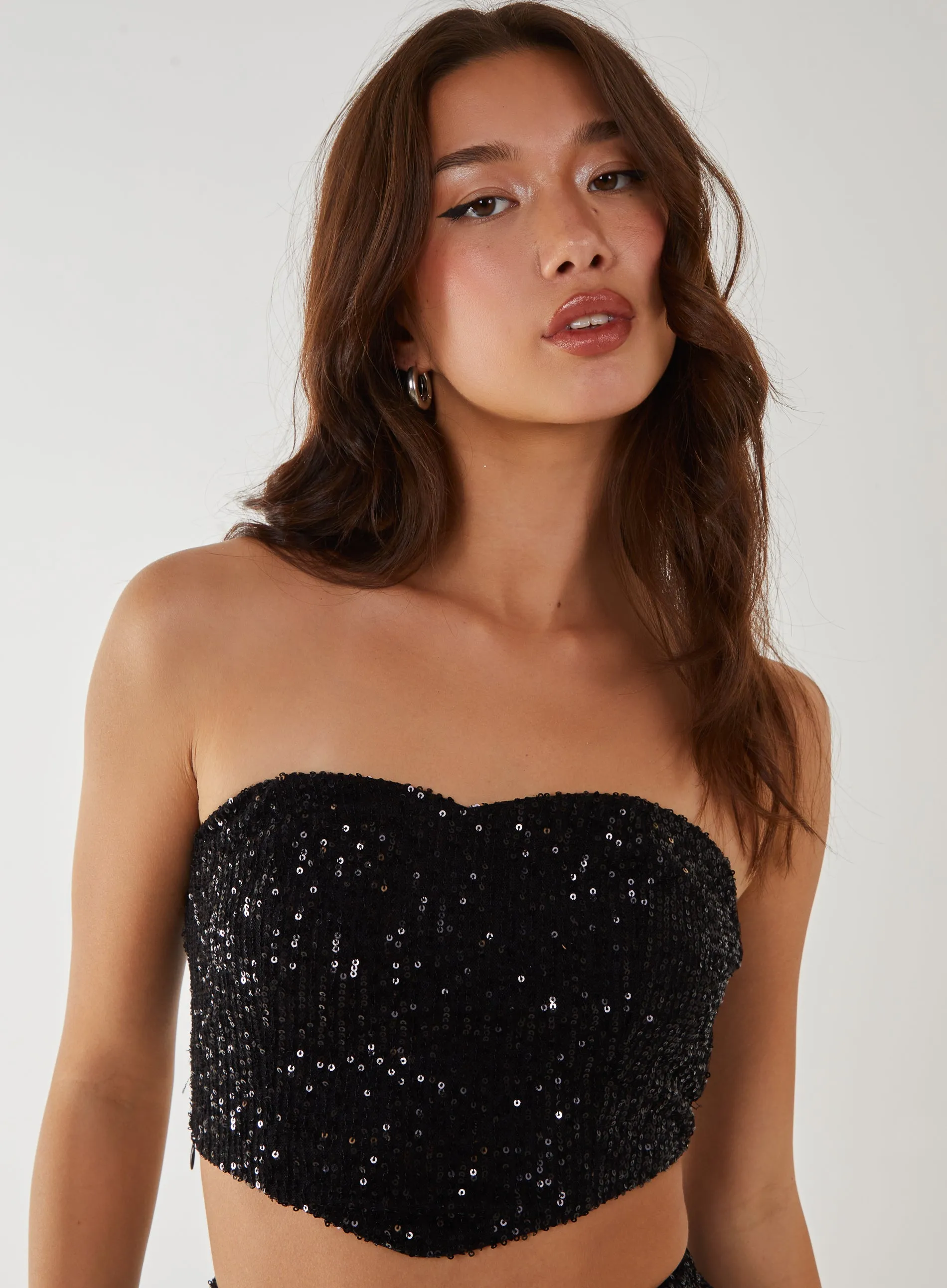 Sequin Corset Top