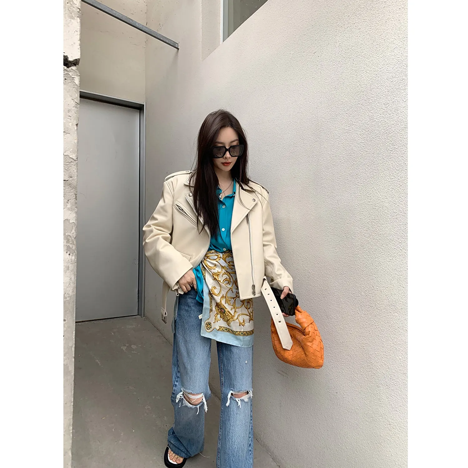 Sheepskin Motorcycle Jacket