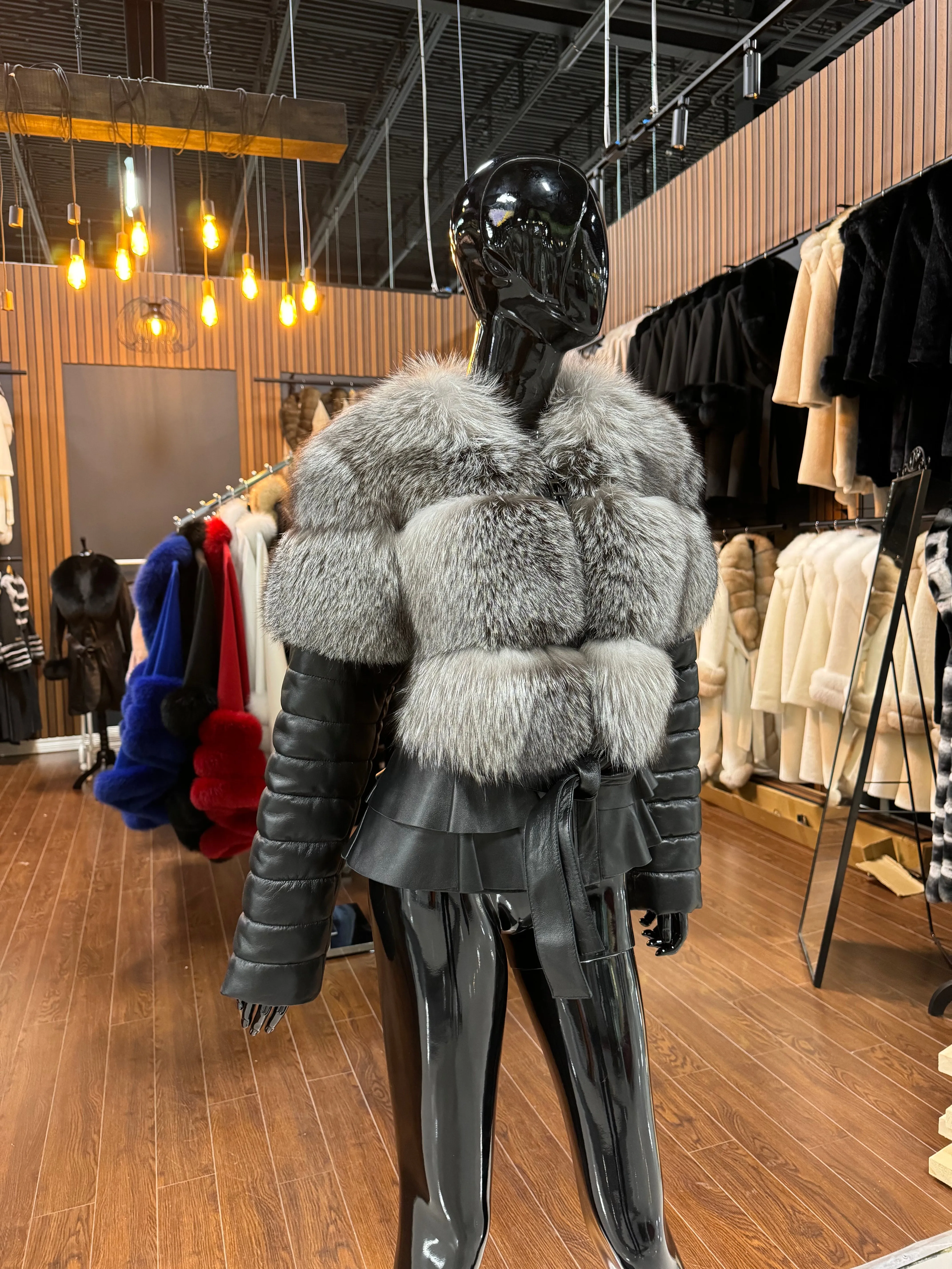 SILVER FOX FUR JACKET