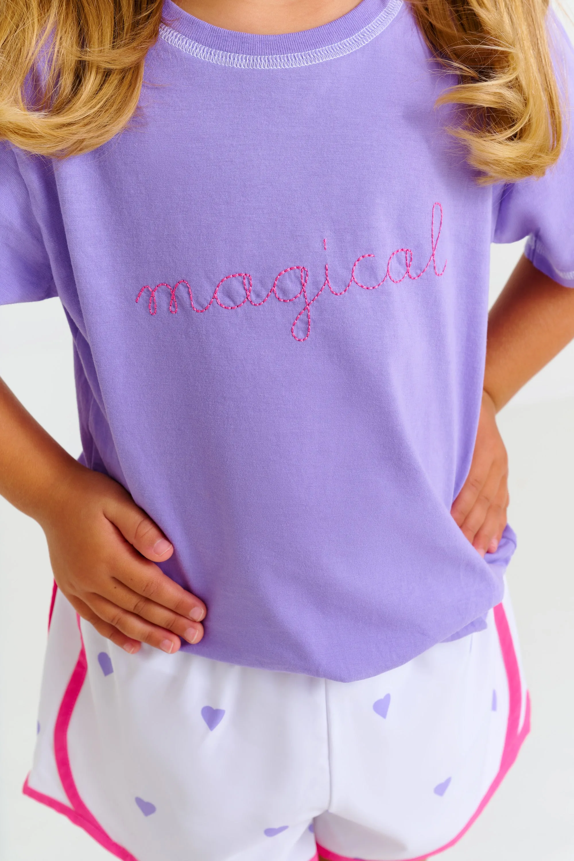 Sir Proper's T-Shirt - Palisades Purple with Magical Embroidery