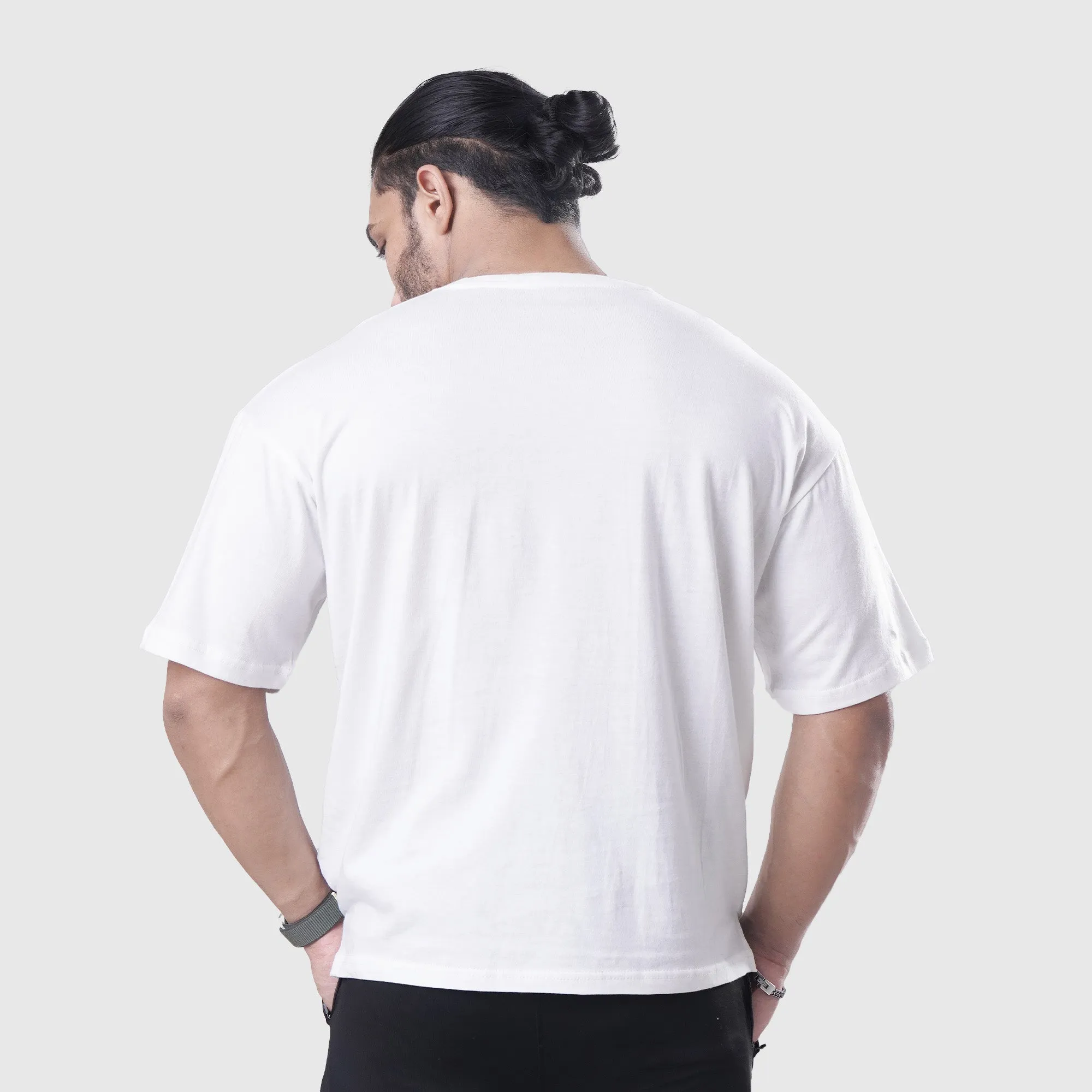 Skull White Oversized Shirt