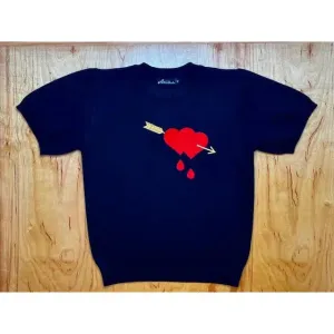 Star Struck Clothing Bleeding Heart Black Sweater