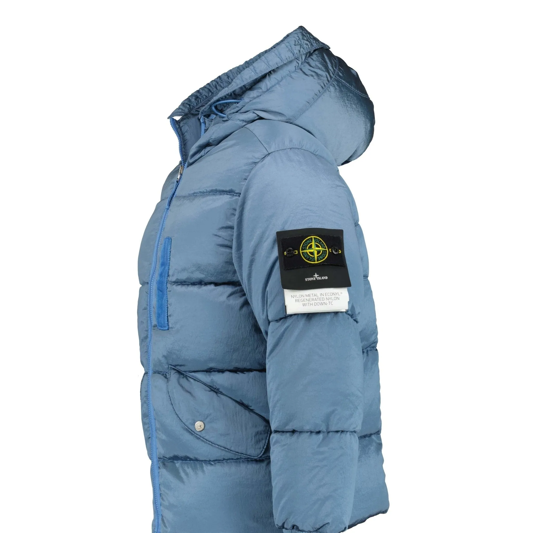 STONE ISLAND NYLON METAL PADDED JACKET BLUE