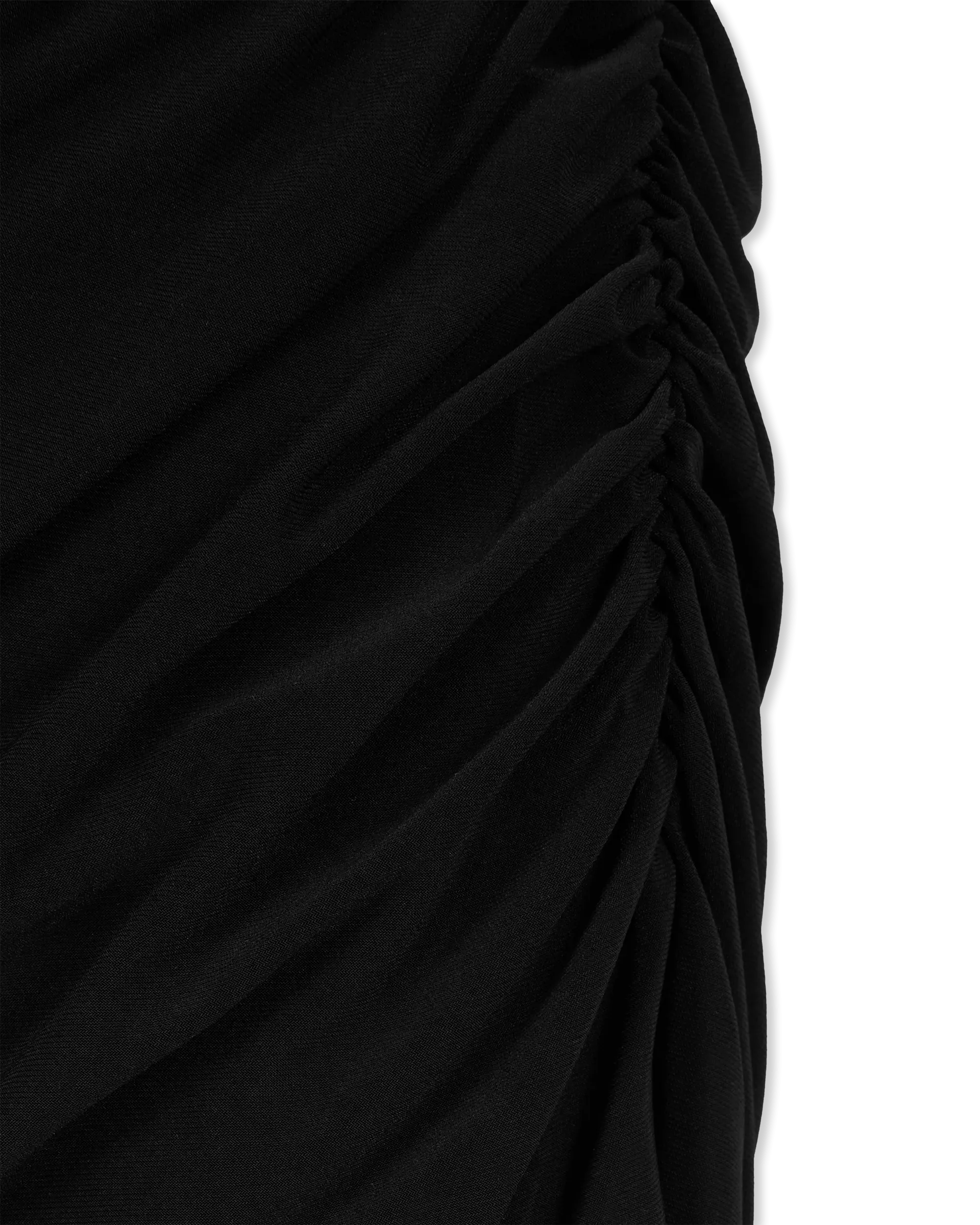 Strapless Side Drape Mini Dress