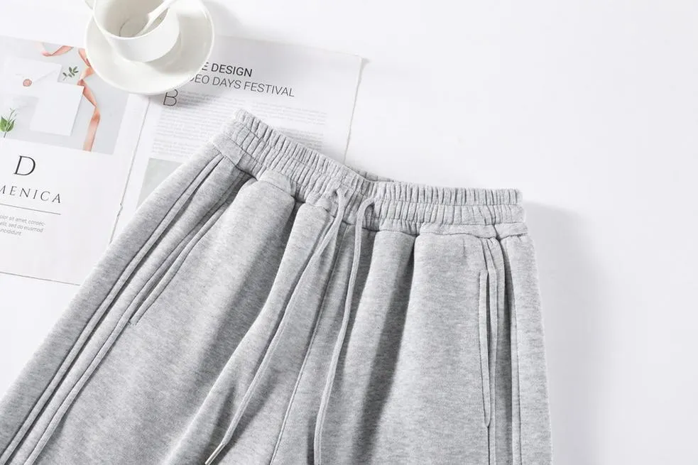 Stylish Patchwork Straight Leg Sweatpants for Women's Relaxed Fit
