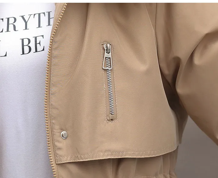 Stylish Water-resistant Parka with Zip-up Design and Fleece-lining