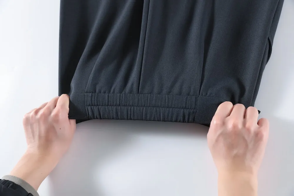 Stylish Women's Solid Patchwork Trousers for Everyday Wear