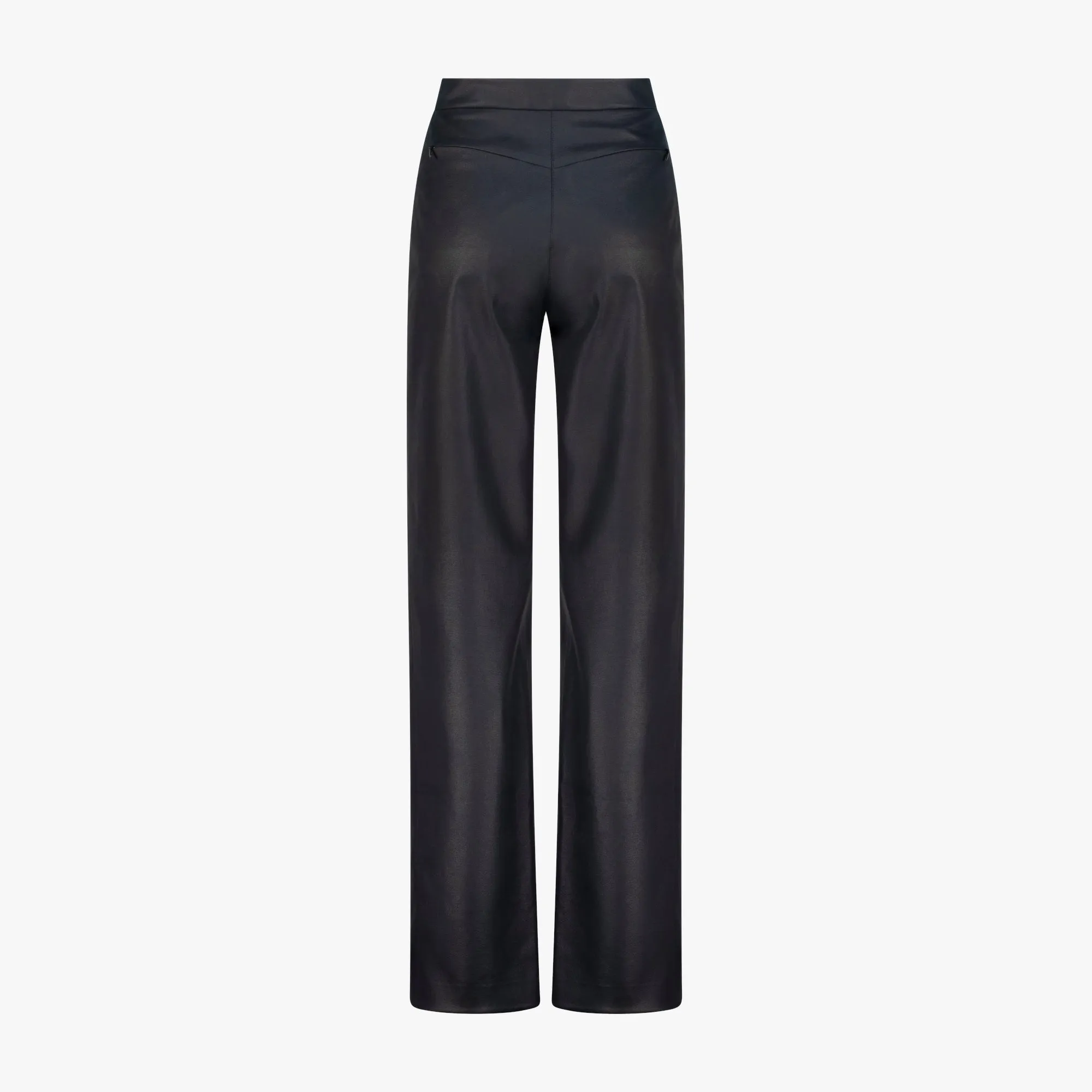 Suede Effect Trousers (Black)