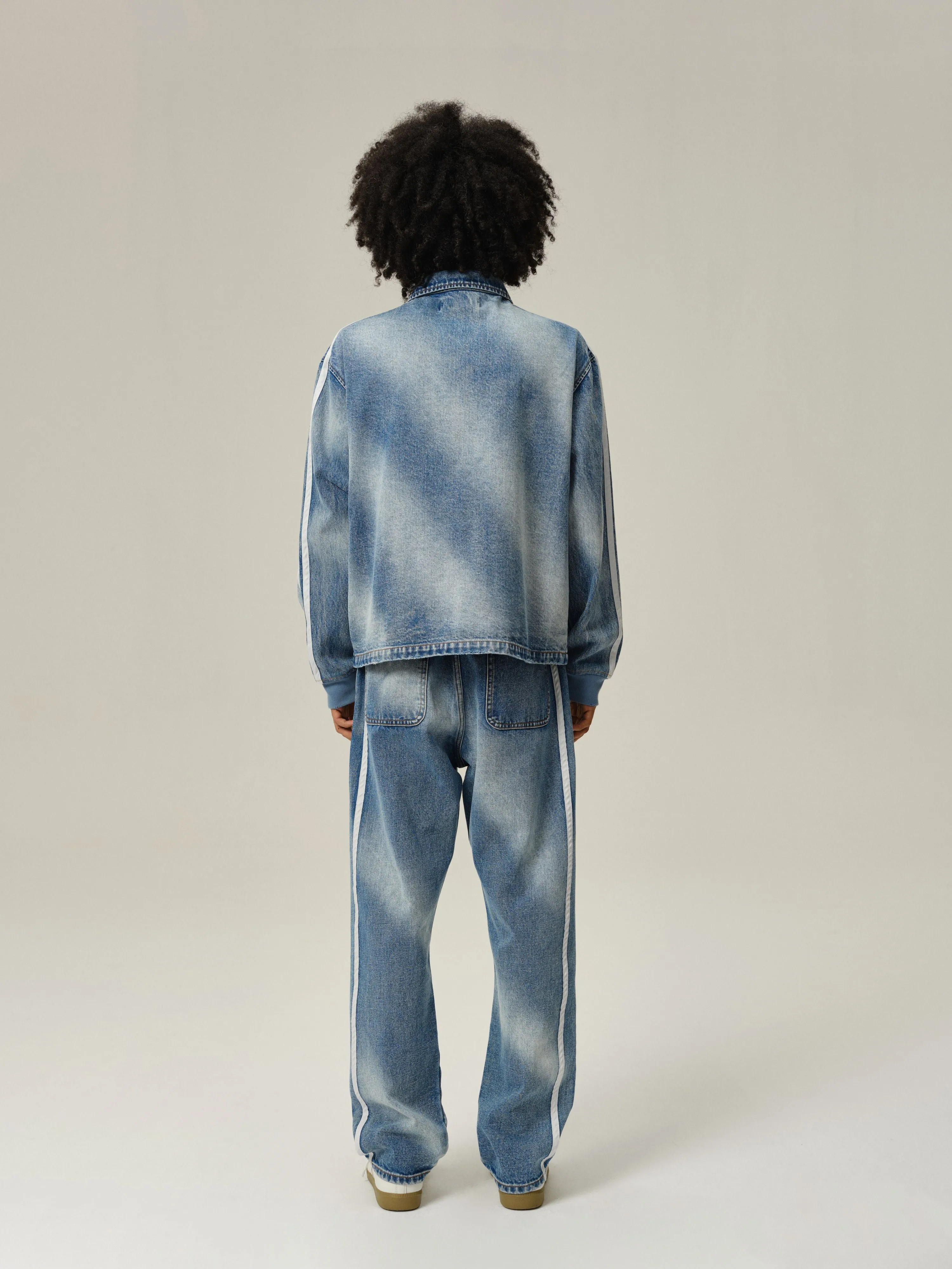 Sunfade Stripe Denim Trousers