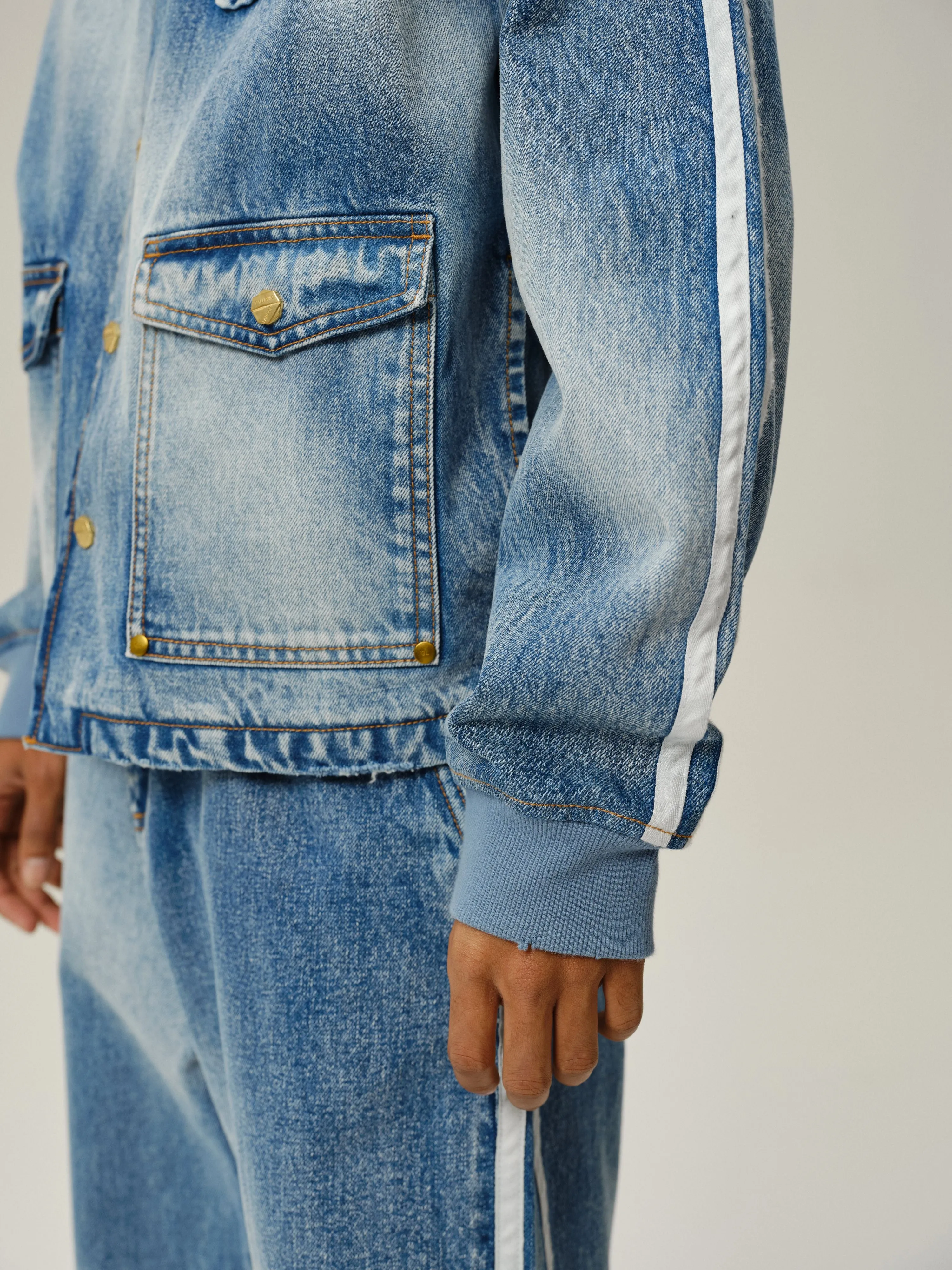Sunfade Stripe Denim Trousers