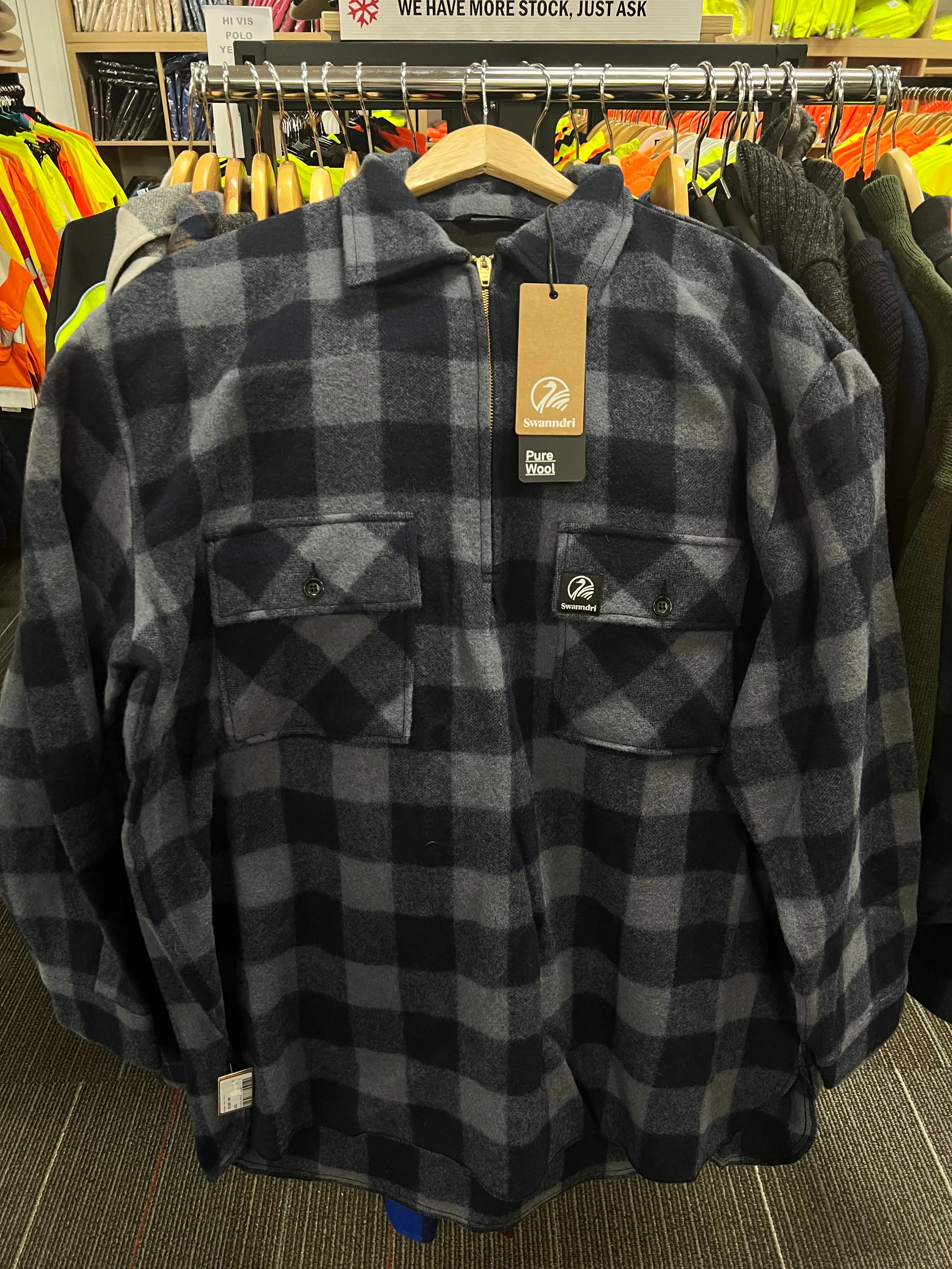 Swanndri Ranger Wool Zip Front Bushshirt - SSD0107