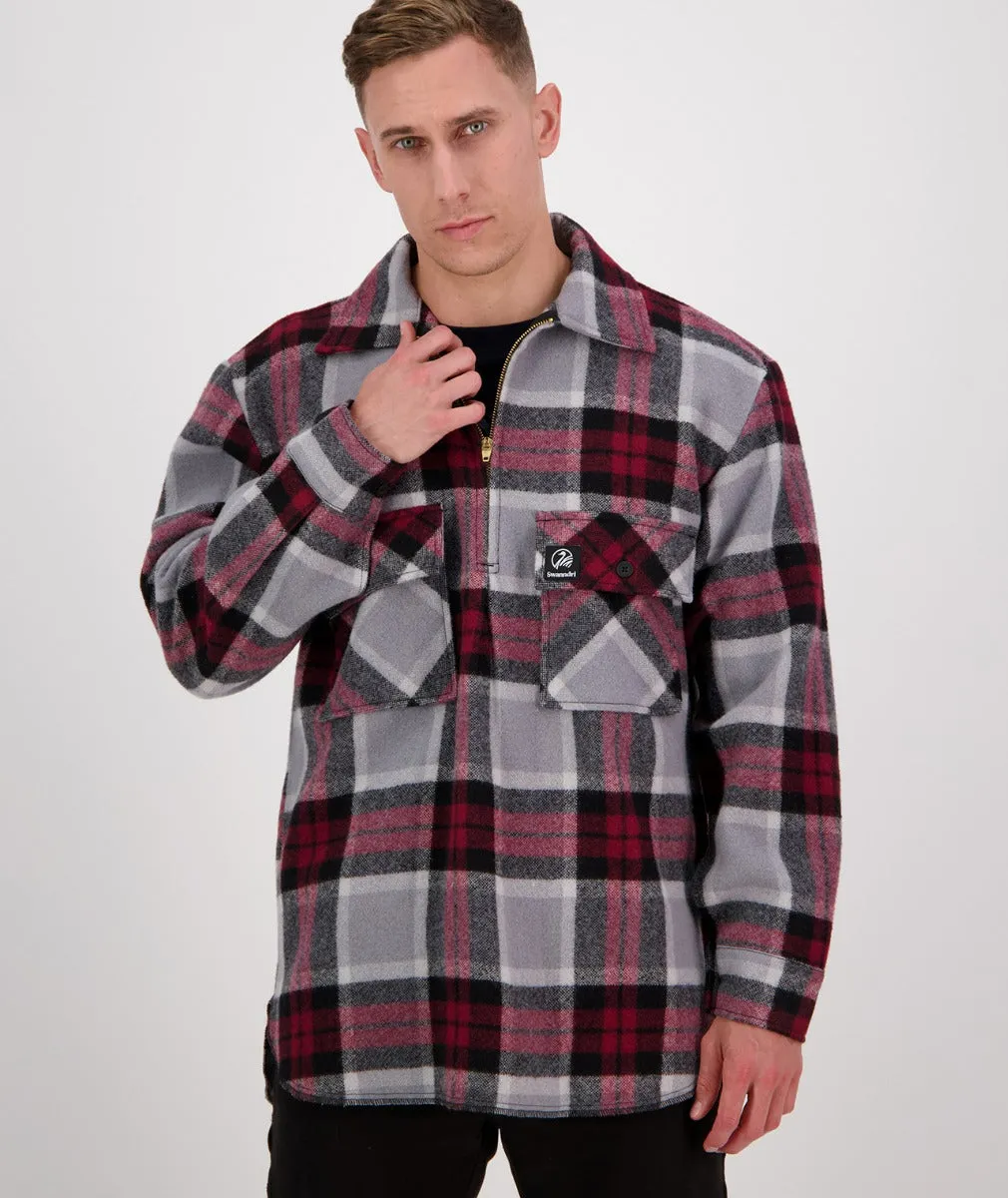 Swanndri Ranger Wool Zip Front Bushshirt - SSD0107