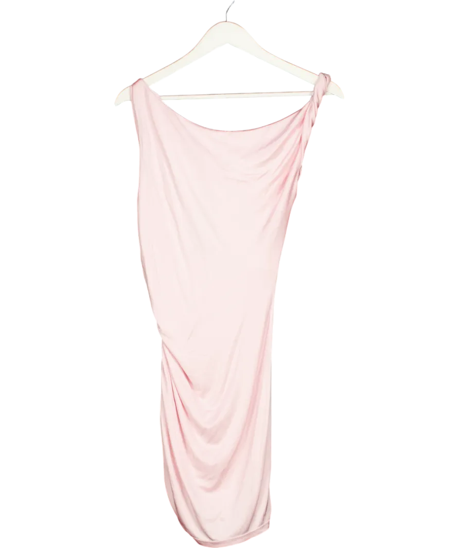 The Andamane Pink Providence Ruched Mini Dress UK 10