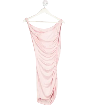 The Andamane Pink Providence Ruched Mini Dress UK 10