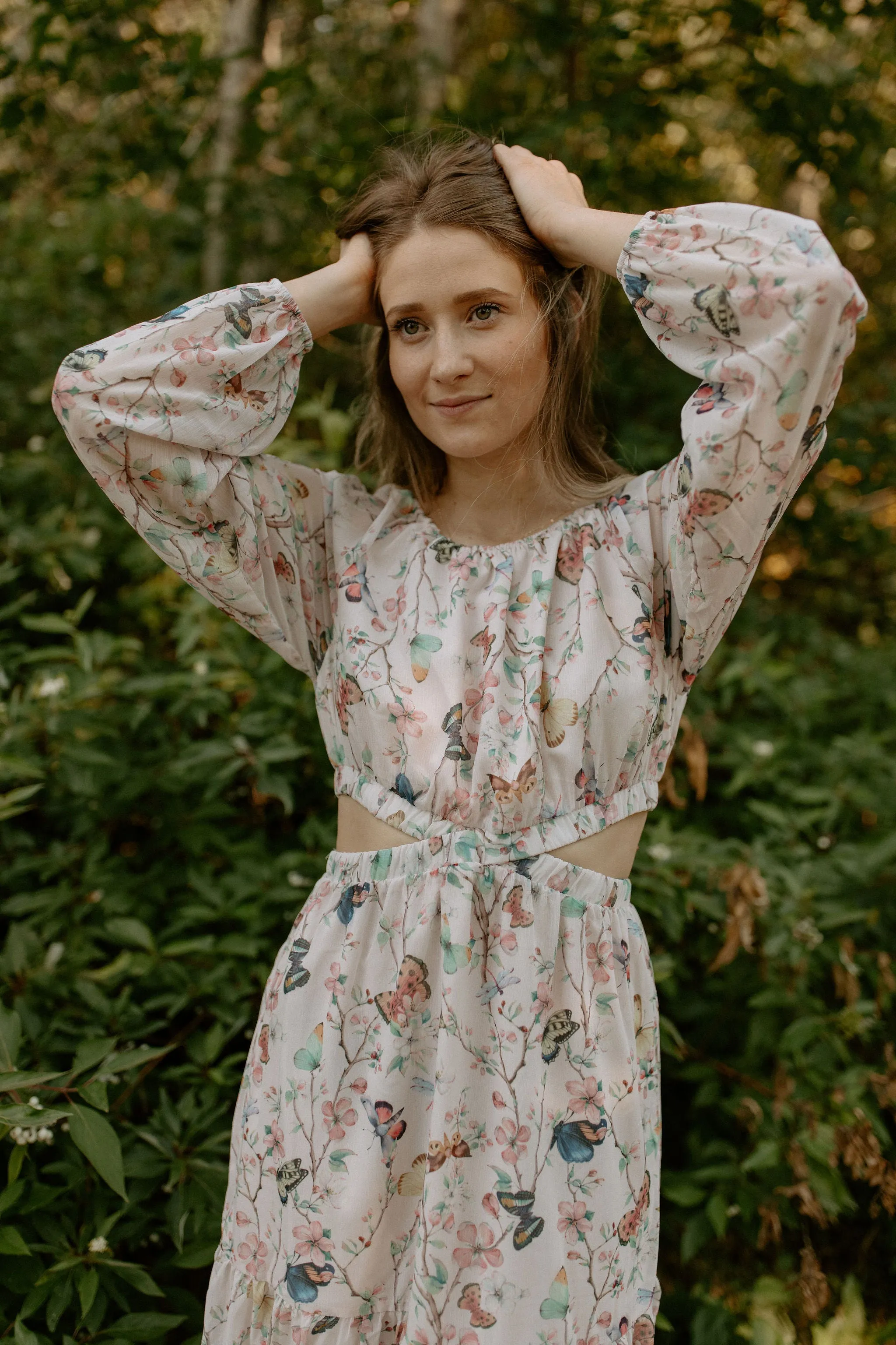The Cadi Cutout Midi Dress