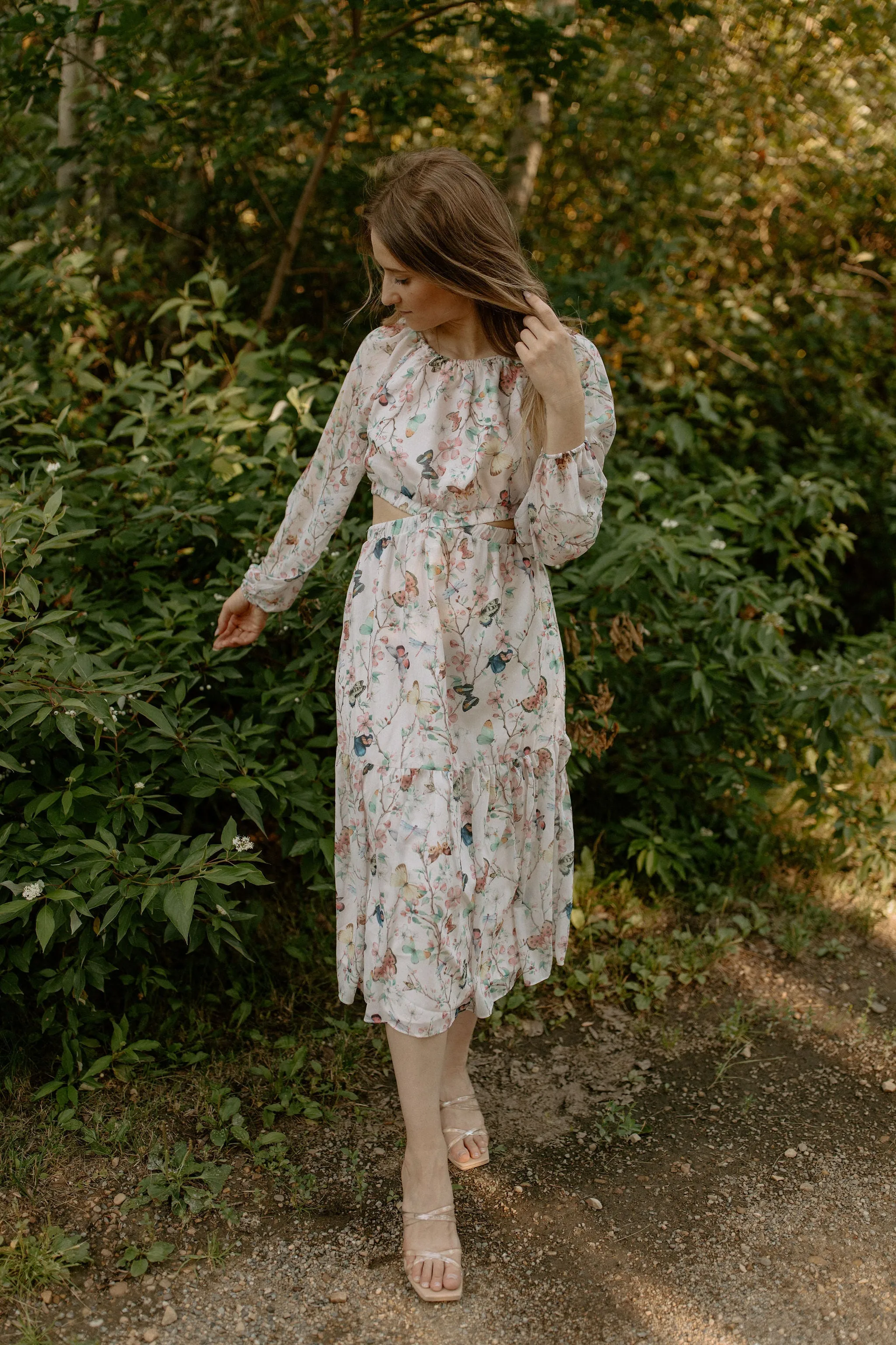 The Cadi Cutout Midi Dress